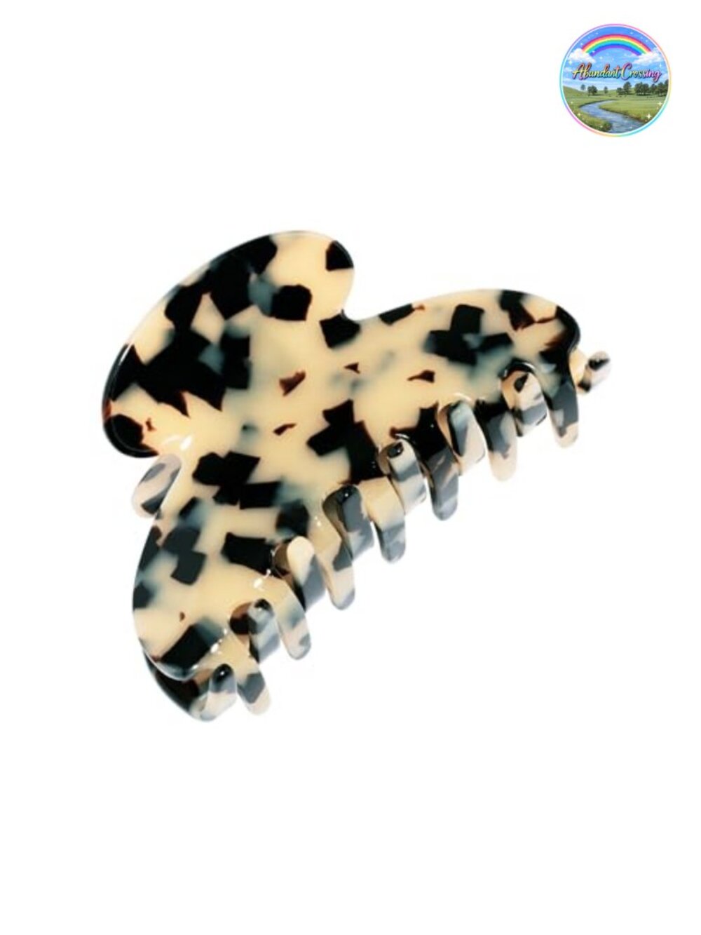 Medium Couture Claw Clip for Hair, Acetate & Metal, All Day Hold